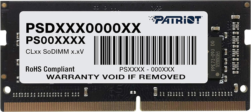 Mémoire Vive Patriot 8Gb 1x8Gb DDR4-3200Mhz 1.2v SODIMM