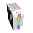 Boîtier Gaming Vitré LovingCool LC58 ATX Blanc - Supporte 8x 120mm