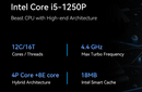 Mini Ordinateur Multimédia Intel Core i5-1250P (12-Core) 16Gb-32Gb DDR4 500Gb-1Tb-4Tb SSD Intel Iris Xe Graphics Wifi Bluetooth HDMI WIndows 11 Pro
