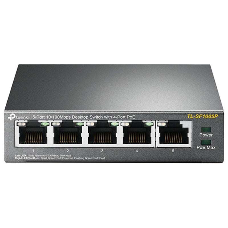 Switch Réseau Tp-Link 5 Ports 100Mbps avec 4 Ports POE - KindInformatique.com Inc.