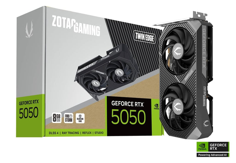 Carte Graphique Zotac Gaming GeForce RTX 5050 Twin Edge 8GB GDDR6
