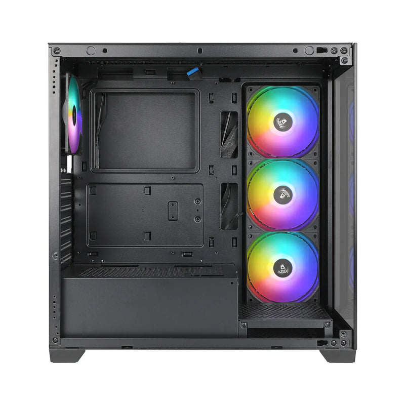 Boîtier Gaming Vitré AZZA Neptune ATX Noir (4x120mm RGB)