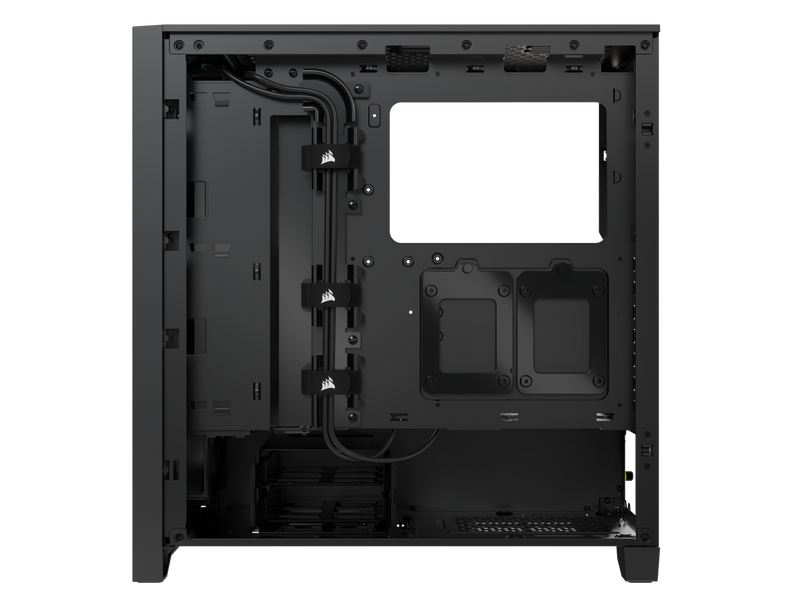 Boîtier Gaming Corsair iCUE 4000D RGB AirFlow ATX Noir Vitré - 3 ventilateurs AF120 RGB Elite fournis