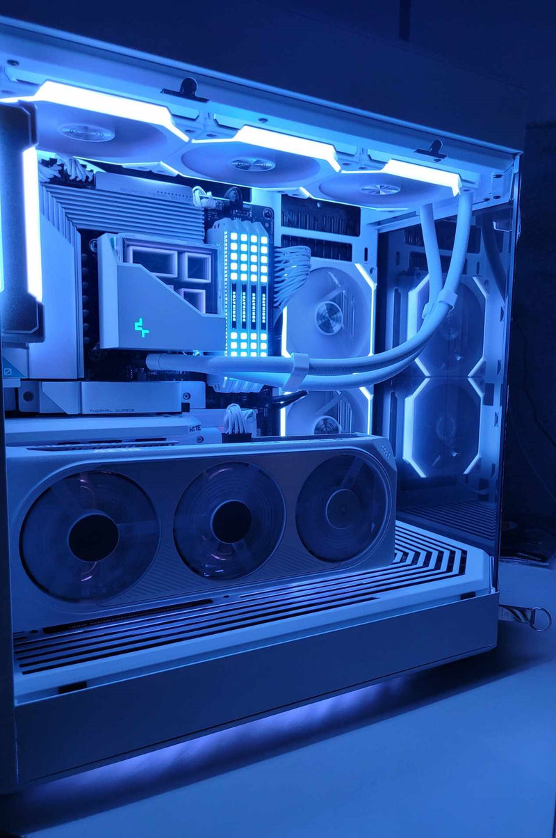 Ordinateur Gaming Snow Edition - Intel Core i9 64Gb DDR5 GeForce RTX 4060 Ti Windows 11 Pro