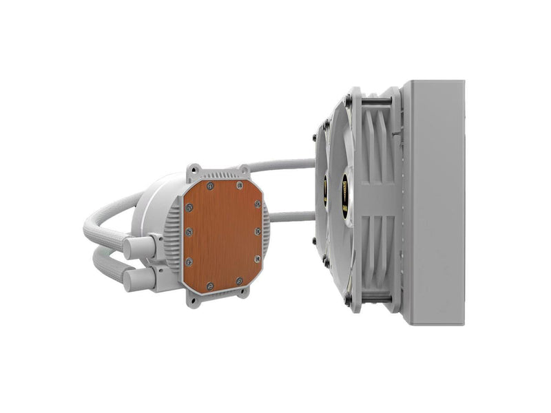 Refroidisseur Liquide Blanc Gamdias Chione M3-240W 240mm (2x Ventilateur 120mm) RGB Intel AMD 240W