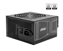 Alimentation Modulaire MSI MAG 850GN 850W ATX 3.1 80+GOLD Ventilateur 120mm Silencieux
