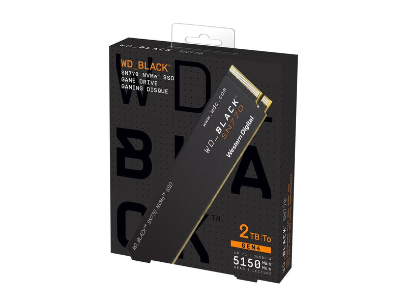 Disque Dur SSD Western Digital Black SN770 2Tb NVMe M.2 PCIe 4.0