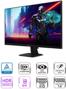 Moniteur Gaming Gigabyte GS27QA 27" QHD 2K 1440P IPS 180Hz 1ms  HDMI DP - HDR