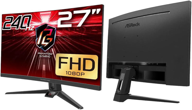 Moniteur Gaming Incurvé ASRock Phantom CL27FF 27" Full HD 1080p 240Hz 1ms HDMI DP - HDR10 - Haut-Parleurs