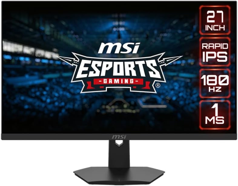 Moniteur Gaming MSI G274F 27" IPS Full HD 1080p 180Hz 1ms HDMI Display Port HDR - Ajustable