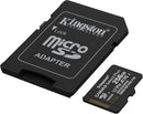 Carte microSDXC Kingston Canvas Select Plus 256Gb (avec adaptateur SD)