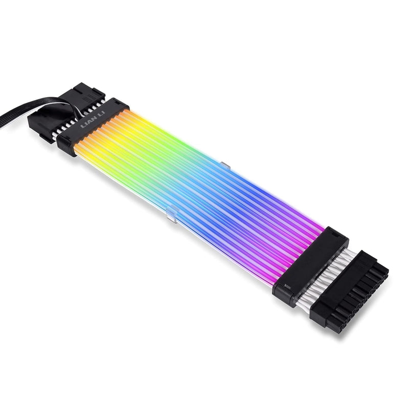 *PROMO* Câble RGB d'extension pour carte mère - Lian Li Strimer Plus V2 24 Pin Addressable RGB (avec Contrôleur Strimer L-Connect 3.0)