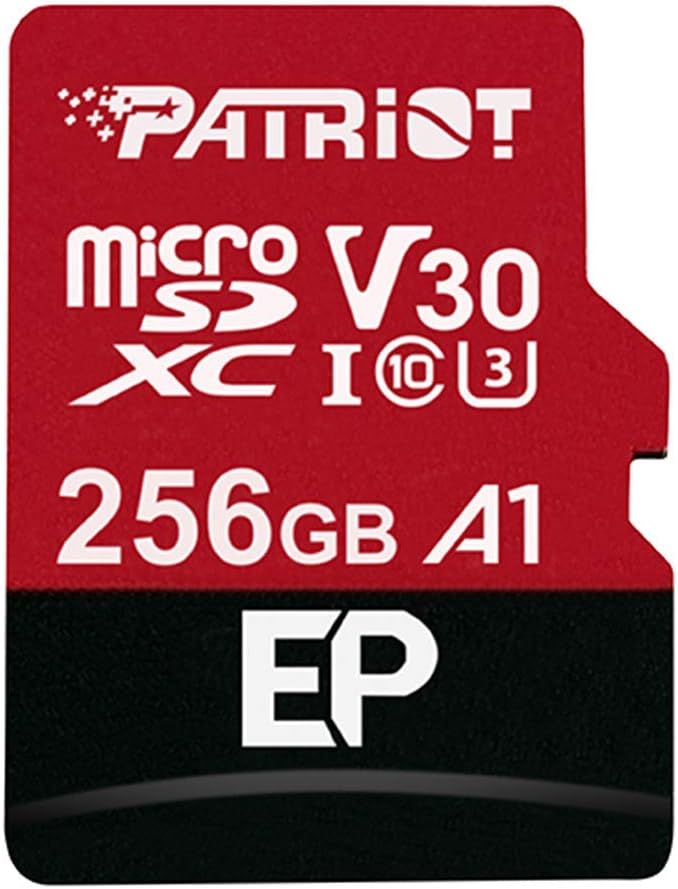 Carte microSDXC Patriot EP V30 256Gb (avec adaptateur SD)