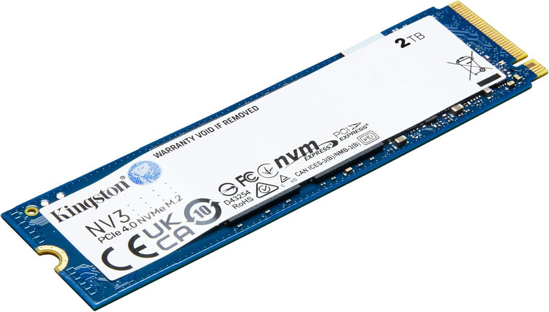 Disque Dur SSD Kingston NV3 2Tb NVMe M.2 PCIe 4.0 - Jusqu'à 6000/5000 Mb/s