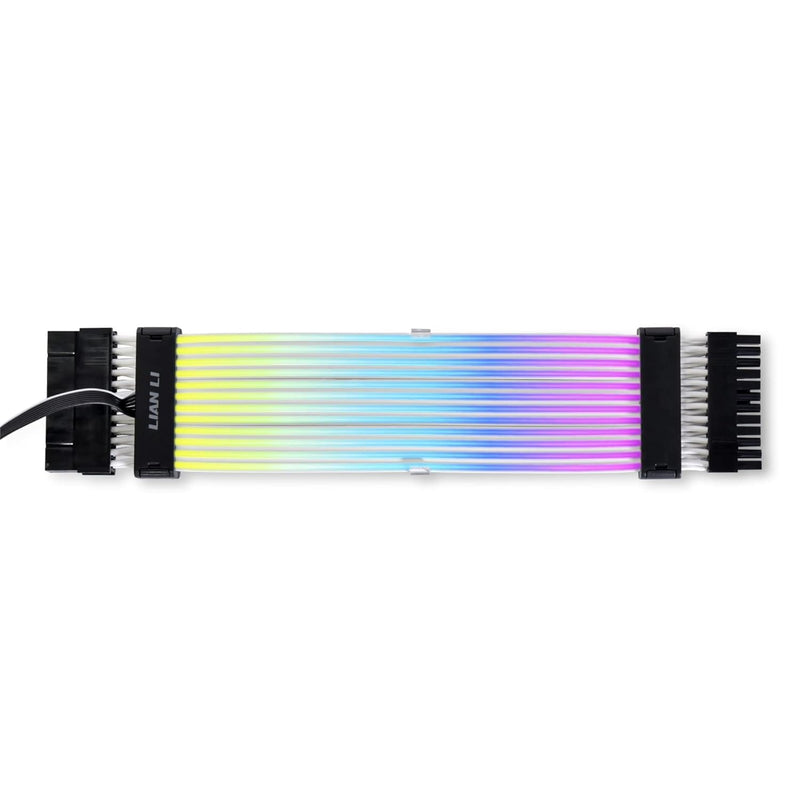 *PROMO* Câble RGB d'extension pour carte mère - Lian Li Strimer Plus V2 24 Pin Addressable RGB (avec Contrôleur Strimer L-Connect 3.0)