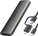 Boîtier Externe SSD M.2 NVMe vers USB-C/USB 3.2 Gen2 - 10 Gbit/s - Gris