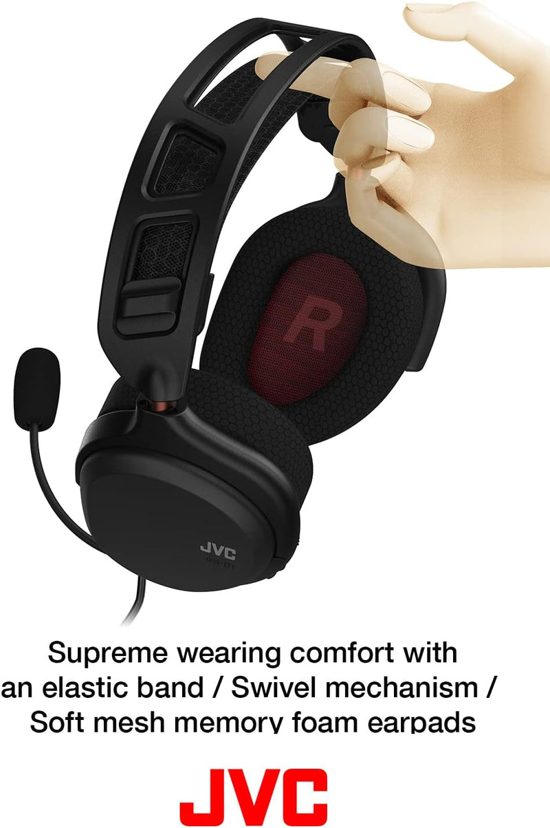 Casque d'Écoute Gaming JVC Ultra-léger 3.5mm (Consoles - PC - Mobiles)