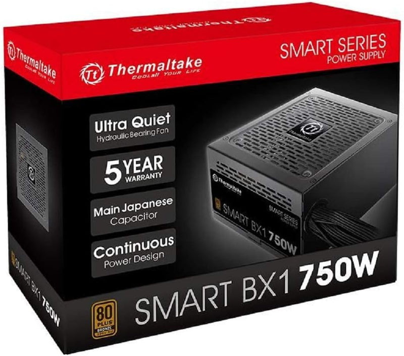 Alimentation Thermaltake Smart BX1 750W 80PLUS Bronze Ventilateur 120mm Silencieux