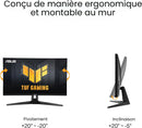Moniteur Gaming ASUS TUF VG27AQ3A 27" IPS QHD 1440p 2K 180Hz 1ms HDMI DP HDR10 - Compatible NVIDIA G-Sync - Haut-Parleurs