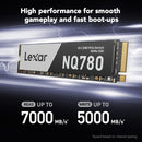 Disque Dur SSD Lexar NQ780 2Tb NVMe M.2 Gen4 PCIe - Jusqu'à 7000Mb/s - PC/PS5