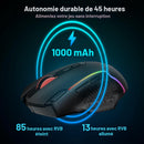 Souris Gaming USB Redragon M810 Pro RGB Sans Fil / Filaire - 10000dpi