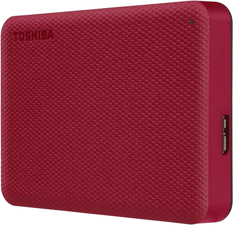 Disque Dur Externe Portatif Toshiba Canvio Advance 4Tb USB 3.0 - Rouge
