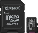Carte microSDXC Kingston Canvas Select Plus 256Gb (avec adaptateur SD)