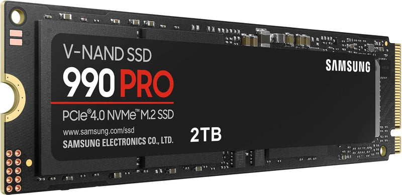 Disque Dur SSD Samsung 990 Pro 2Tb M.2 NVMe PCIe Gen4 -  Jusqu'à 7450MB/s - MZ-V9P2T0B/AM