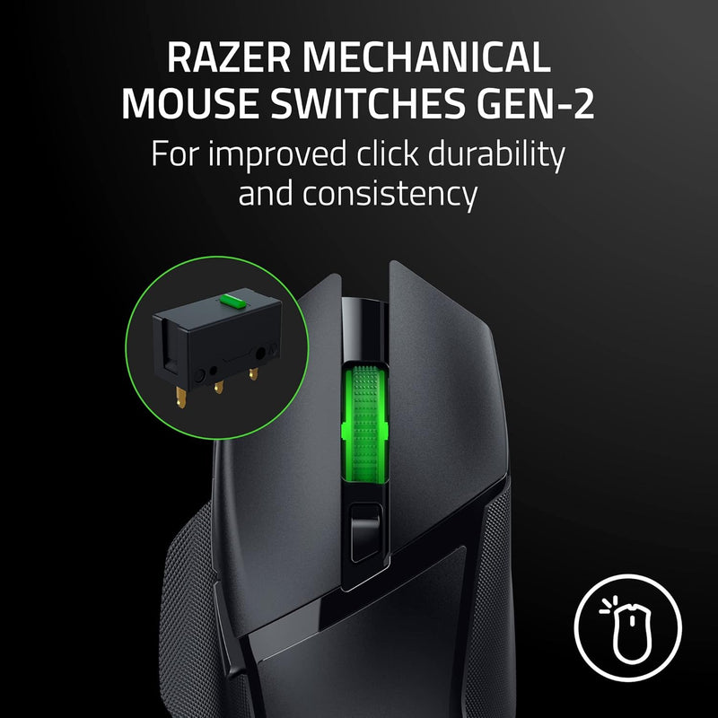 *PROMO* Souris Gaming Sans Fil Razer Basilisk X V3 HyperSpeed Mechanical Switches 9 Boutons - Recertifiée Officielle Razer