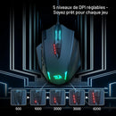 Souris Gaming USB Redragon M908 Impact RGB - 12 boutons programmables