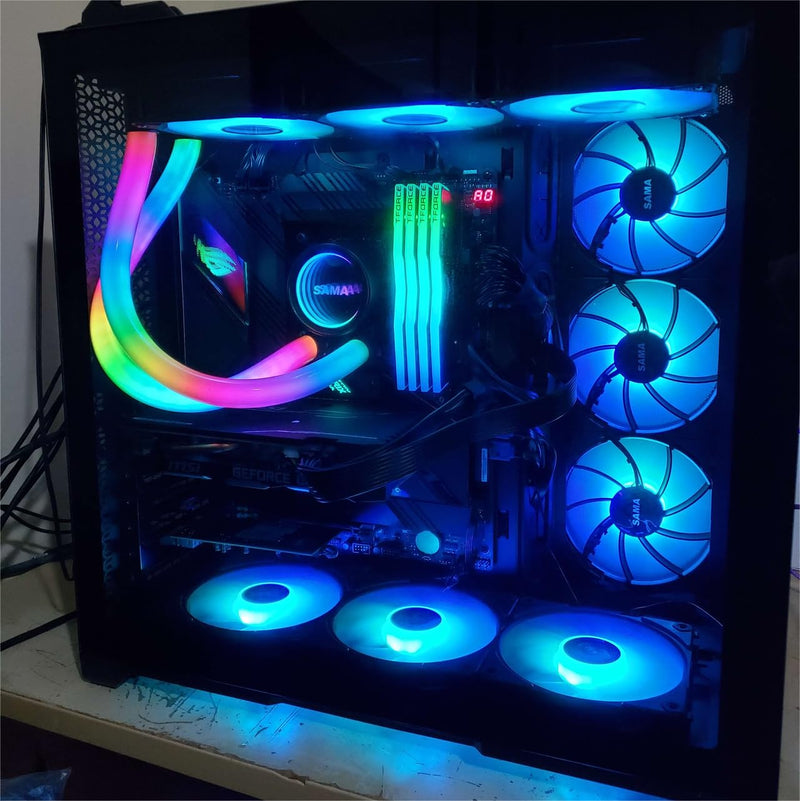 Refroidisseur Liquide SAMA PS240mm 2x120mm RGB Intel AMD - Noir