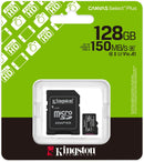 Carte microSDXC Kingston Canvas Select Plus 128Gb (avec adaptateur SD)