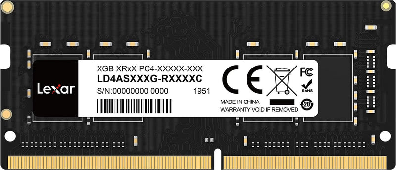 Mémoire Vive Lexar 16Gb 1x16Gb DDR4-3200Mhz 1.2v SODIMM