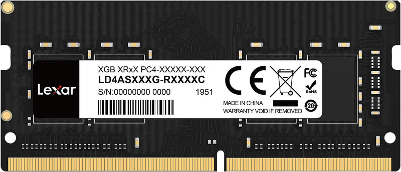 Mémoire Vive Lexar 32Gb 2x16Gb DDR4-3200Mhz 1.2v SODIMM