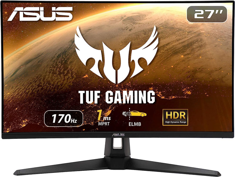 Moniteur Asus TUF Gaming VG27AQA1A 27" IPS QHD 1440p 2K 170Hz OC 1ms HDMI DP HDR10 - Compatible NVIDIA G-Sync - Haut-Parleurs