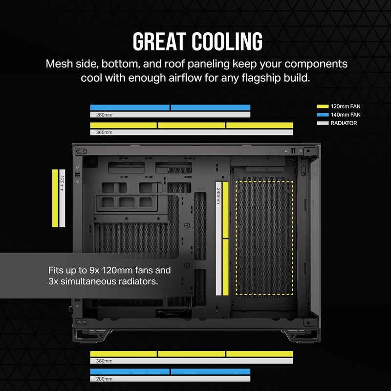 Corsair 4000D AirFlow ATX Black Glass Gaming Case