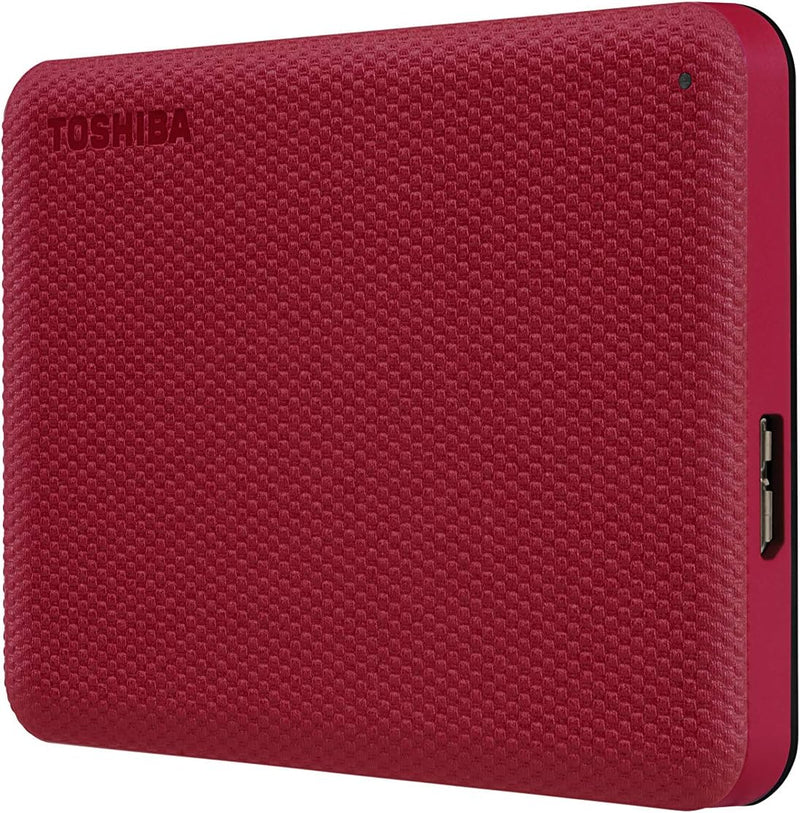 Disque Dur Externe Portatif Toshiba Canvio Advance 4Tb USB 3.0 - Rouge