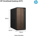 Ordinateur Multimédia HP OmniDesk Intel Core Ultra 5 225 (10-Core) 16Gb-32Gb DDR5 1Tb-2Tb SSD NVMe Wifi Bluetooth HDMI Windows 11 - Format Petit