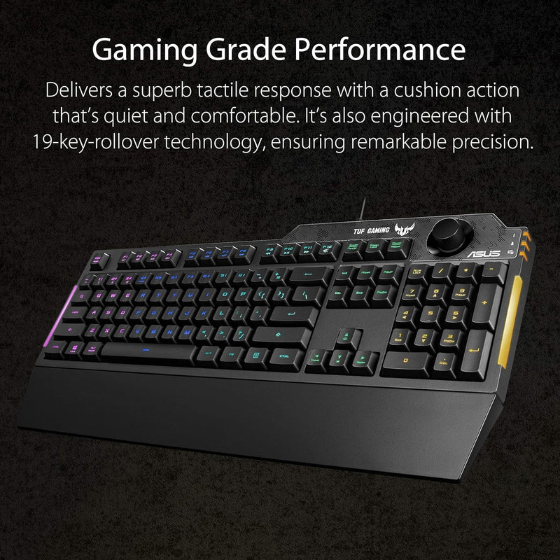 Clavier Gaming USB ASUS TUF K1 RGB - Repose-poignet