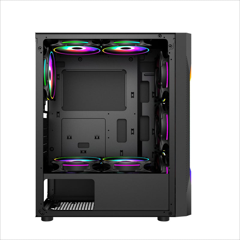 Boîtier Gaming Vitré LovingCool LC58 ATX Noir - Supporte 8x 120mm