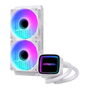 Refroidisseur Liquide LovingCool HK-01 240mm 2x120mm RGB Intel AMD - Blanc