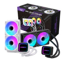 Refroidisseur Liquide LovingCool HK-01 240mm 2x120mm RGB Intel AMD - Blanc