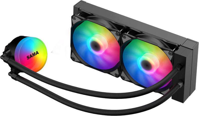 Refroidisseur Liquide SAMA SI240 240mm 2x120mm RGB Intel AMD