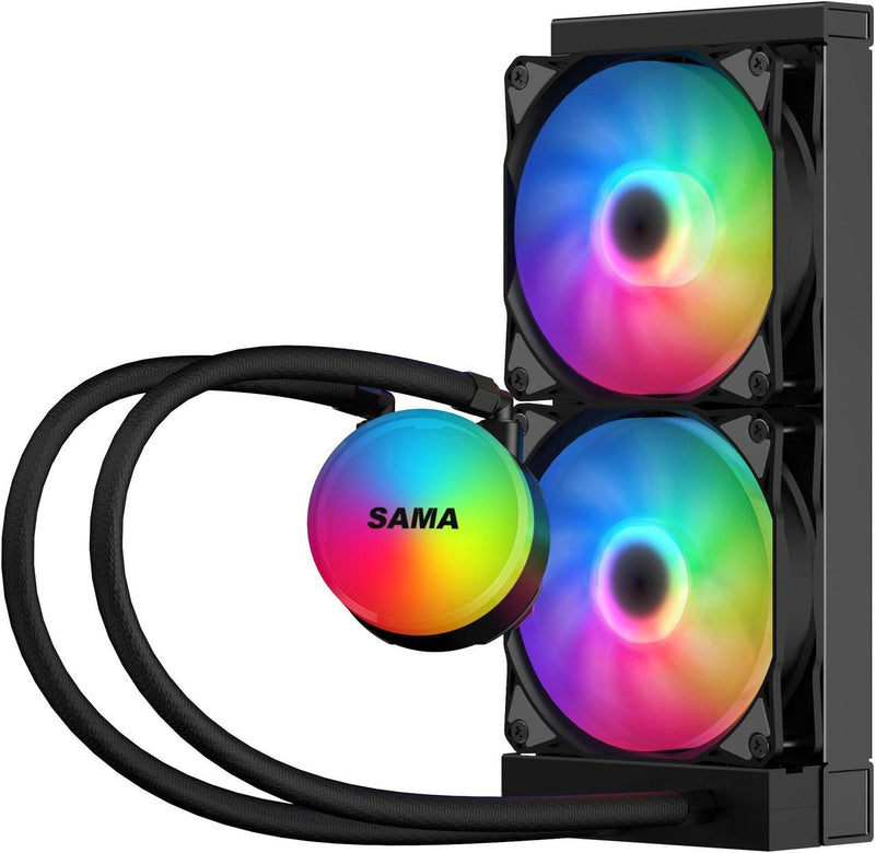 Refroidisseur Liquide SAMA SI240 240mm 2x120mm RGB Intel AMD