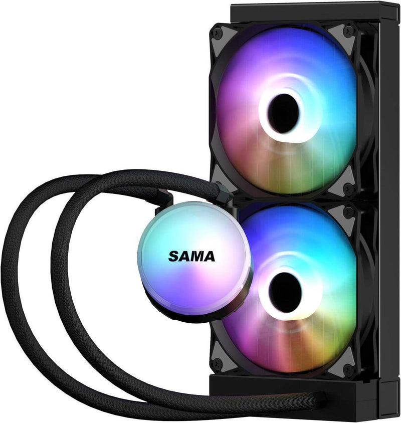 Refroidisseur Liquide SAMA SI240 240mm 2x120mm RGB Intel AMD