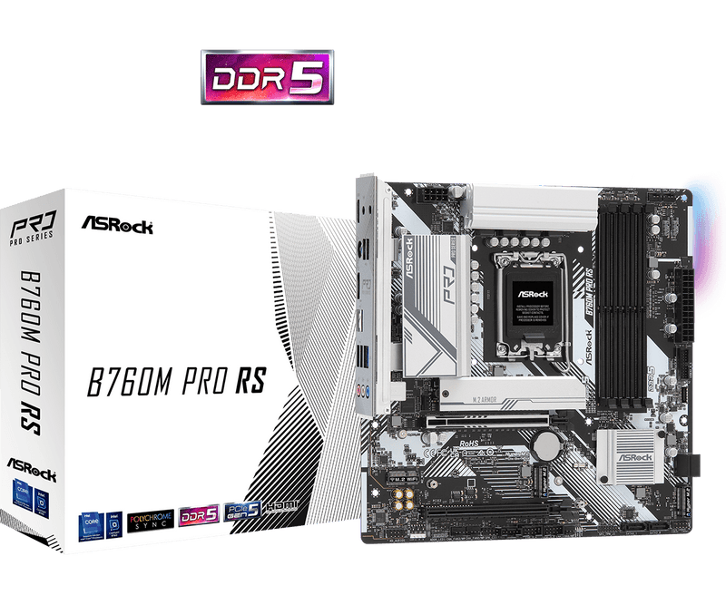 Trio Gaming i7-F Plus - Carte Mère Asrock B760M PRO RS mATX + Intel Core i7-14700F + 32Gb DDR5