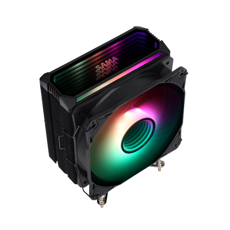 Refroidisseur SAMA KA400I ARGB 120mm RGB Intel AMD - Noir