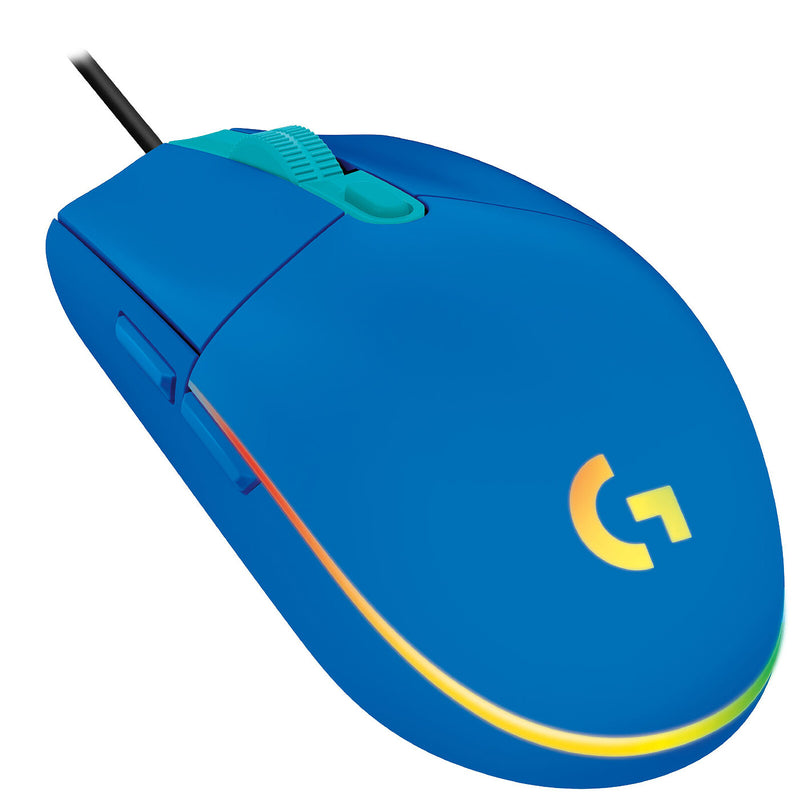 Souris Gaming USB Logitech G203 Lightsync 8000dpi 6 Boutons RGB Bleu