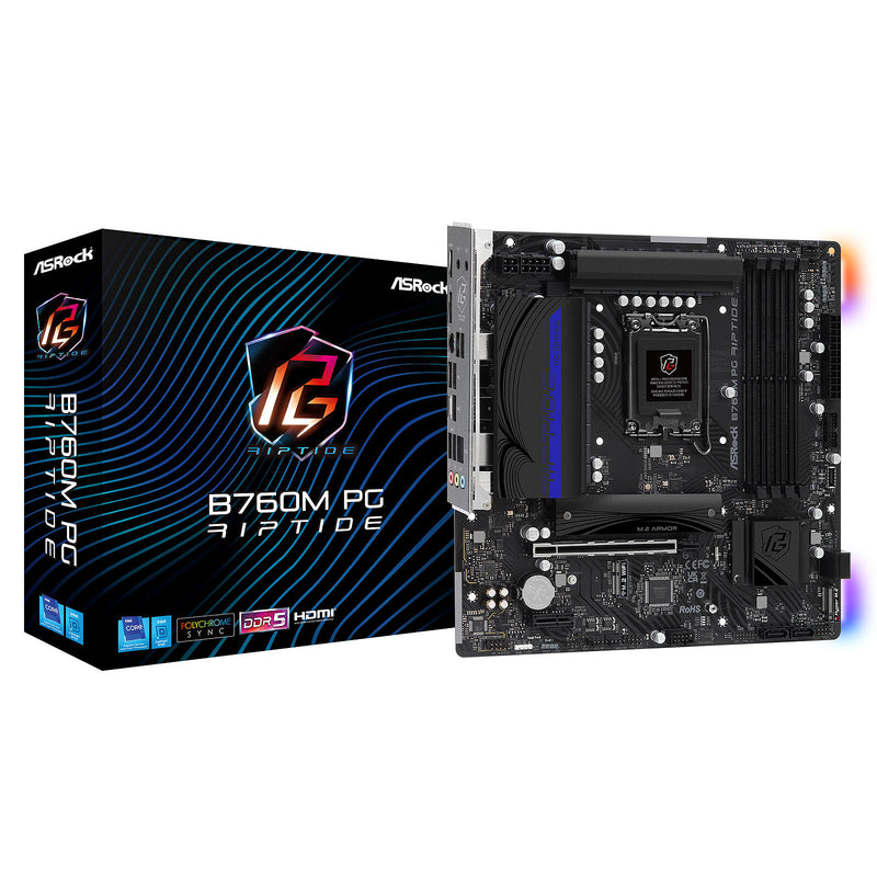 Carte Mère ASROCK B760M PG Riptide LGA1700 mATX