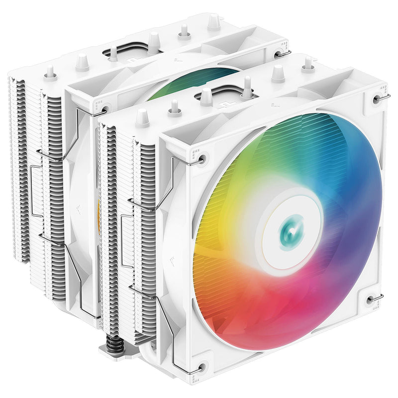 Refroidisseur Dual Tower DeepCool AG620 Wh ARGB 2x120mm RGB Intel AMD 260W - Blanc